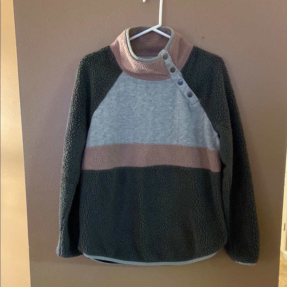 Maurice’s Snap Mock Neck Fleece Pullover